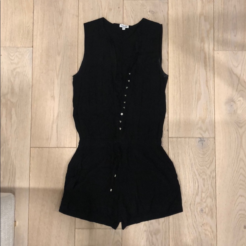 Black tank romper